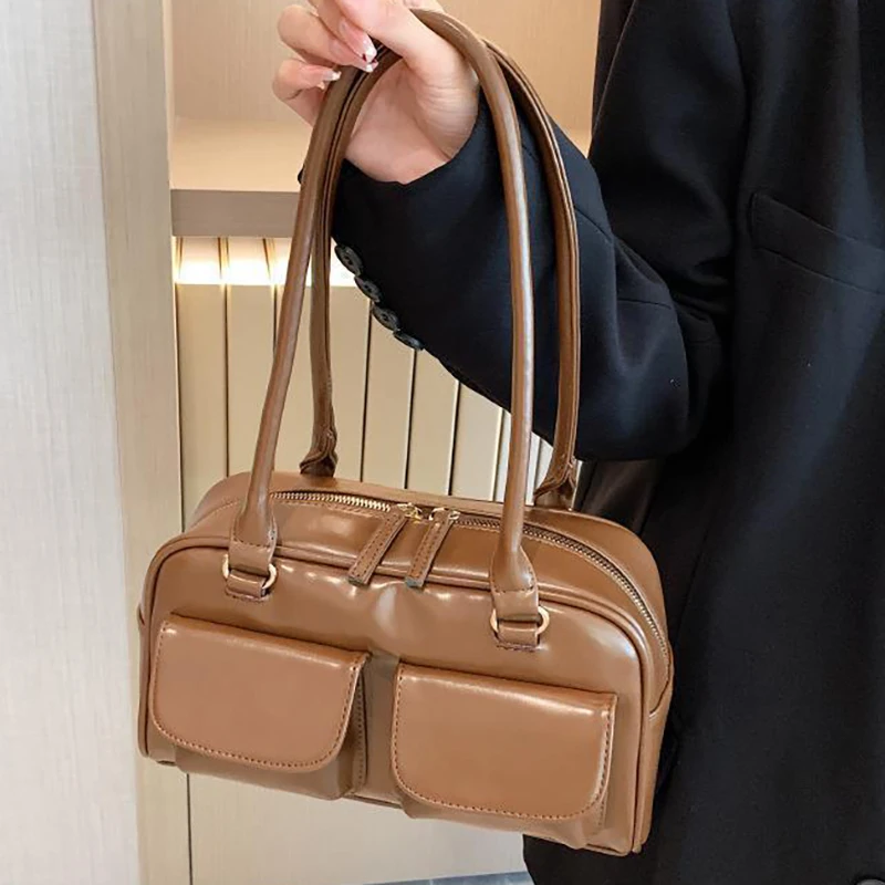 

Винтажные женские сумочки Richme, модные Наплечные Сумки из искусственной кожи в этом году, Женская компактная Сетчатая Сумка Бостон, женская сумка