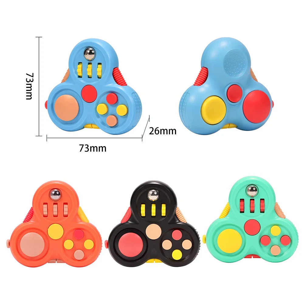 Fidget Toys 12 In 1 Decompression Rotating Magic Bean Cube For Kids Adults Anti Stress Autism Gifts
