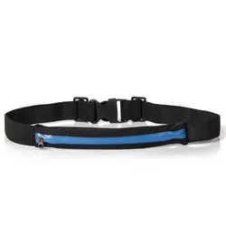 Waterproof Double Pocket Nylon Waist Pack (A style Blue)