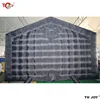 7x5m Disco Light N Fog Machine Black Cube Blow Up Bar Tent Inflatable Nightclub Portable Inflatable Party Tent Free Air Shipping 2