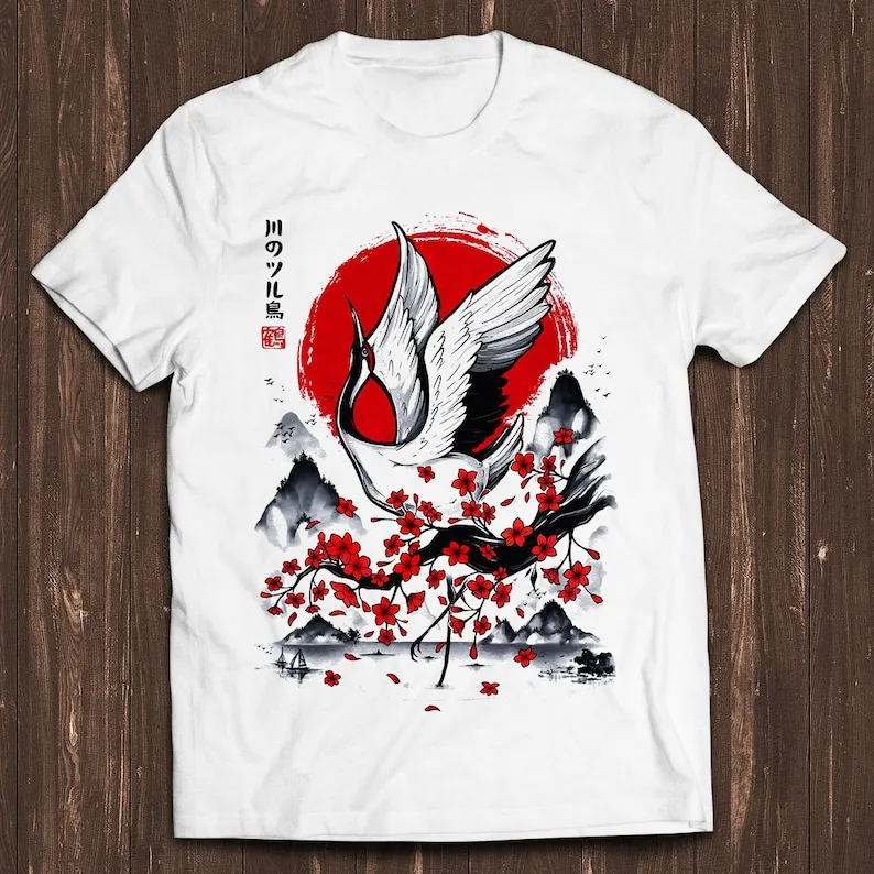 

Japanese Swan Limited Edition Manga Anime Art Drawing Gamer Cult Meme Movie Music Cool Gift Tee T Shirt C1051