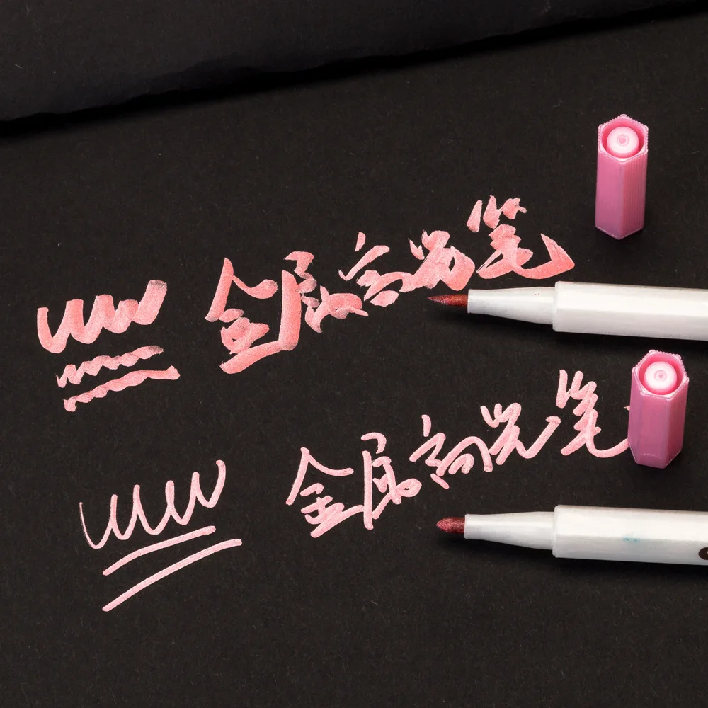 Genuine star metal bead pen color hard head light green 10 color paint pen hand tent marker decorative graffiti album 10pcs graffiti gel pen