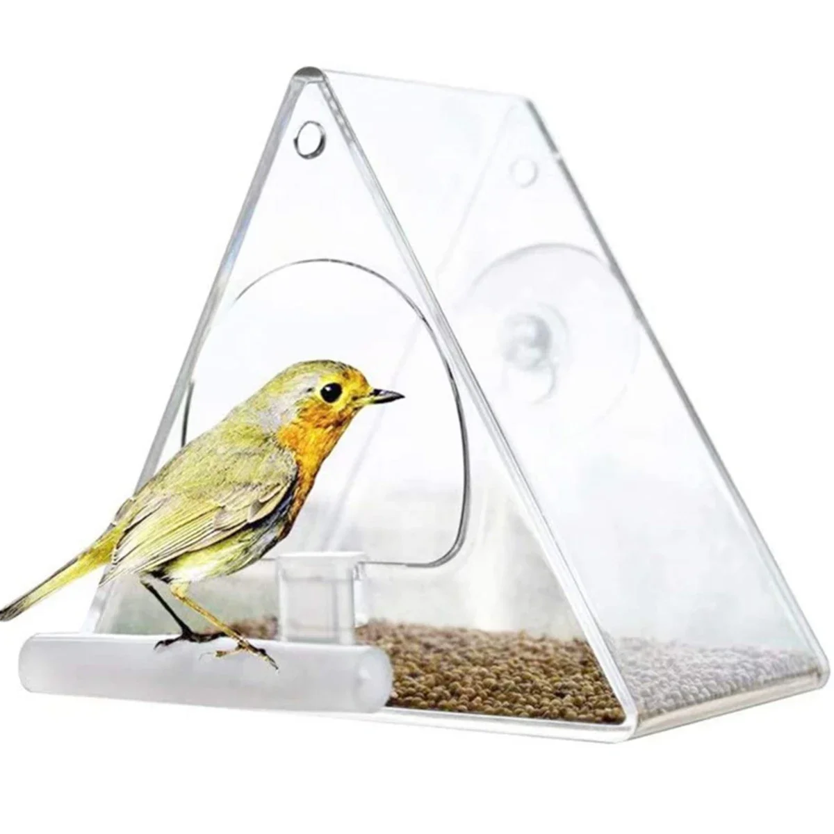 Clear Acrylic Bird Feeder 1