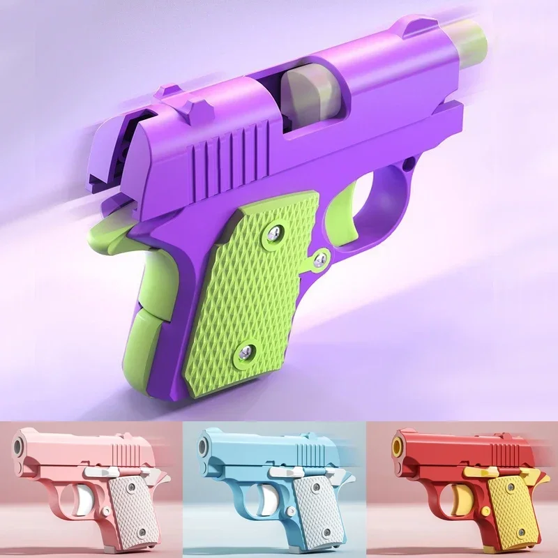 Fidget Toys Toy Guns Anti Stress Toys Mini Fingertip Toy Mini Model Guns Mini 1911 Children's Toy Guns Model 3D Gravity Printing