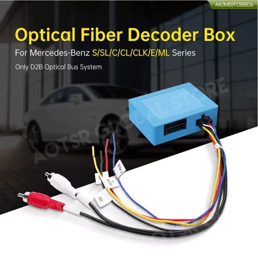 

Car Stereo Radio Optical Fiber Decoder Most Box for Mercedes Benz ML/GL/R Series and for Porsche 911/boxster/Cayenne