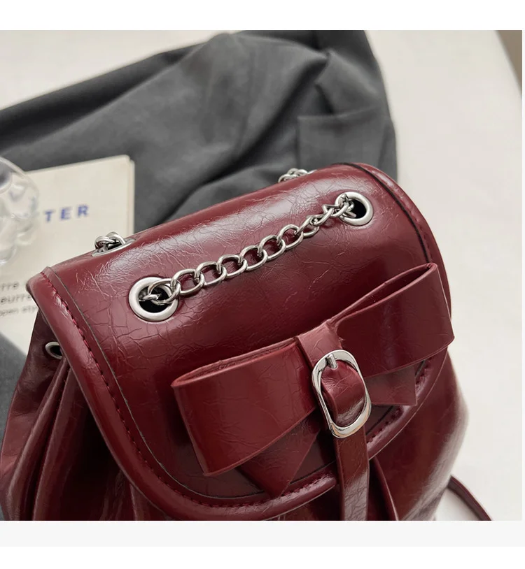 Student class pleated backpack for women 2024 new Korean style trendy student bag, niche high-end women's bag_voghion.com