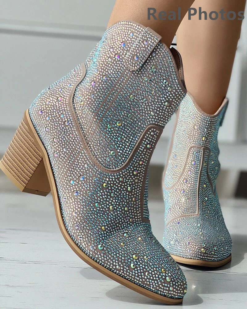 onlymaker-apontou-toe-ankle-boots-com-strass-claro-brilhante-super