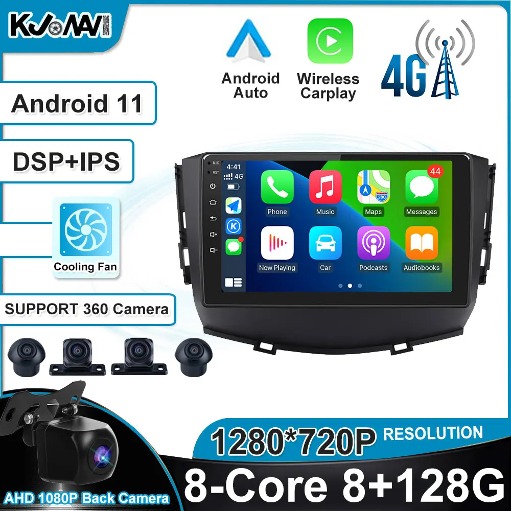 Android 11 0 Carplay мультимедийный плеер Авто GPS Радио Навигация видео 4G SIM 360 камера для