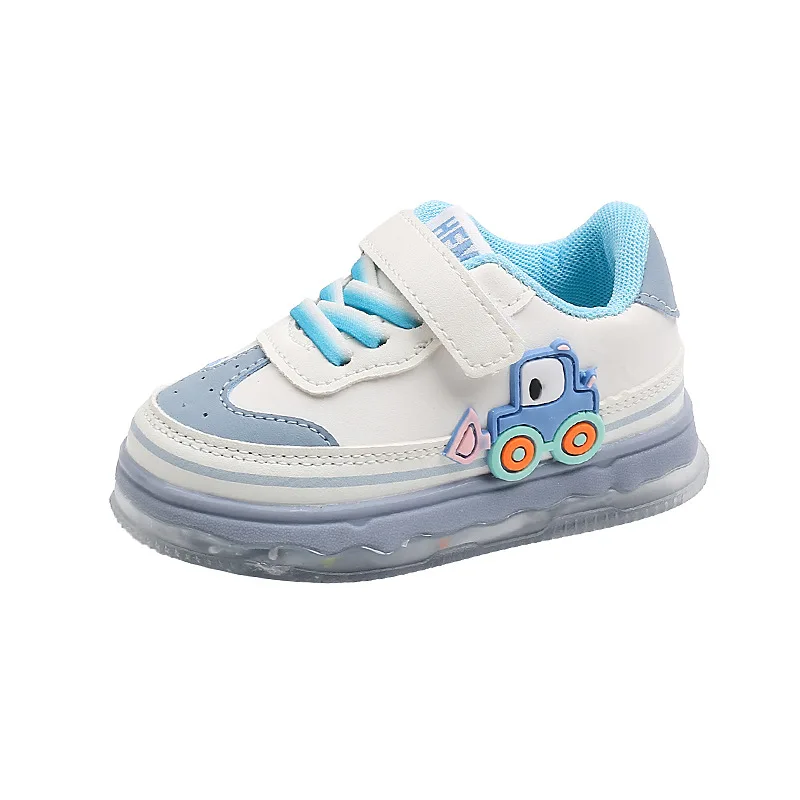 Funny LED Shoes for Children 0-3 Yrs Childhood Baby Boy Flat Shoes Luminous Sole Children Sneaker New Toddler Girls Shoes H06204 6