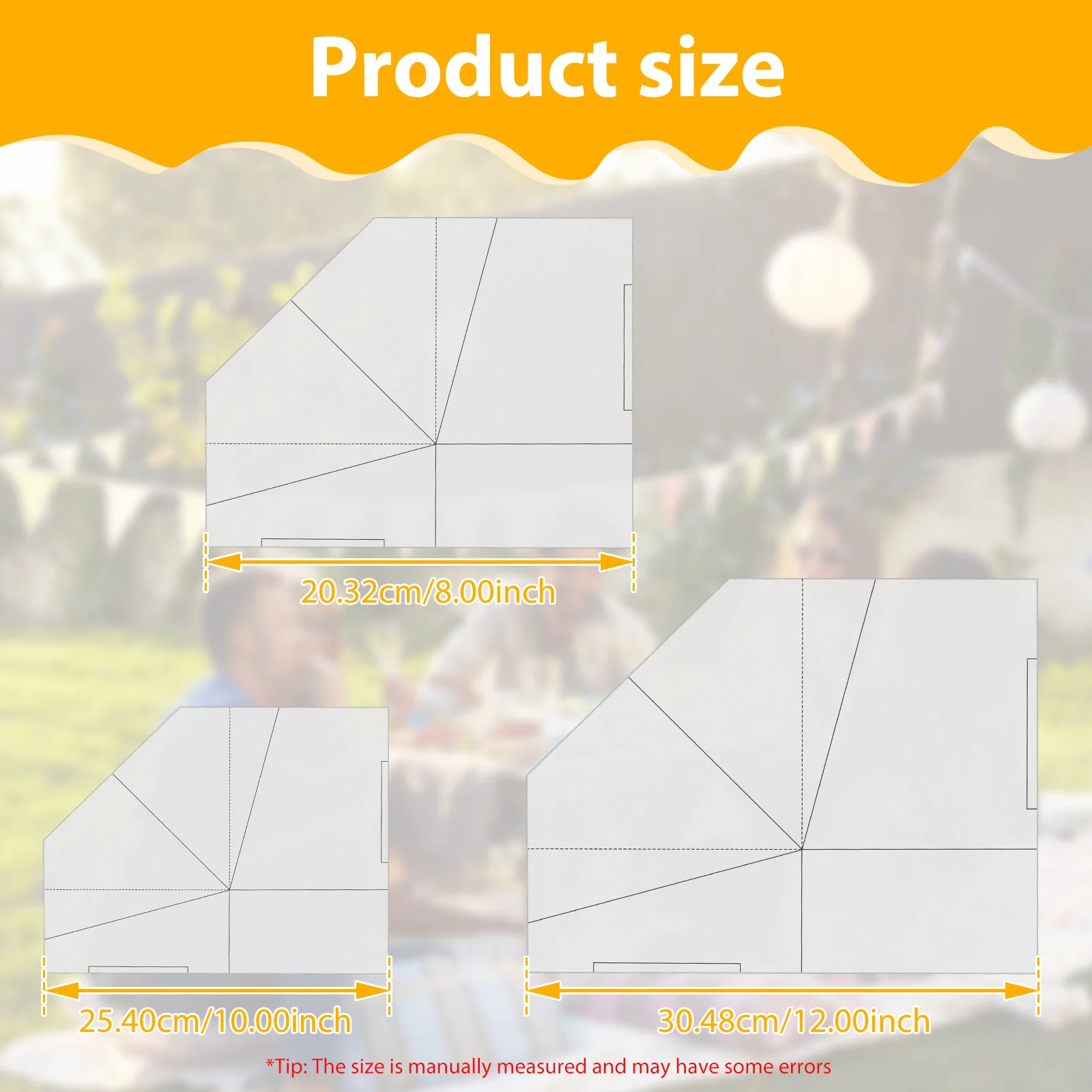 3 Pcs Foldable Food Basket Sew Template DIY Sewing Basket Reusable Folding Portable Easy to Operate Foldable Food
