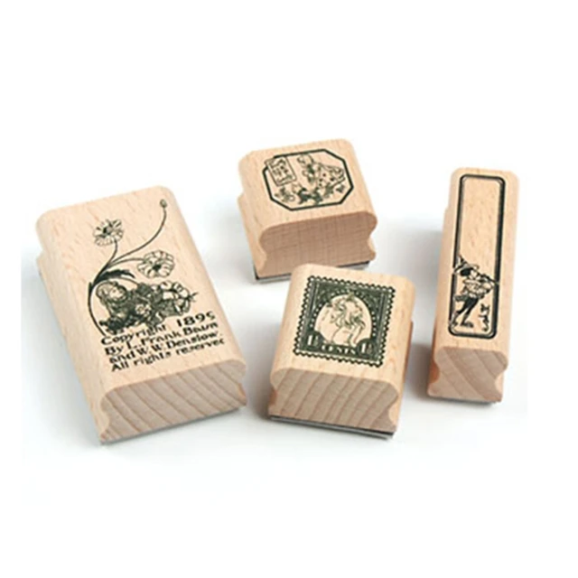 Vintage  Decoration Stamp Set DIY wooden rubber stamps for scrapbooking standard stamp 5