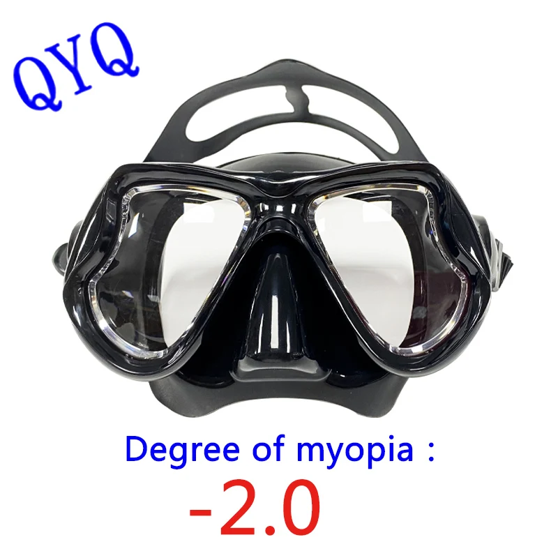 Myopia Diving Masks Snorkeling Set Nearsighted Swimming Goggle Short Sighted Nearsightedness -1.5 to -9.0 3
