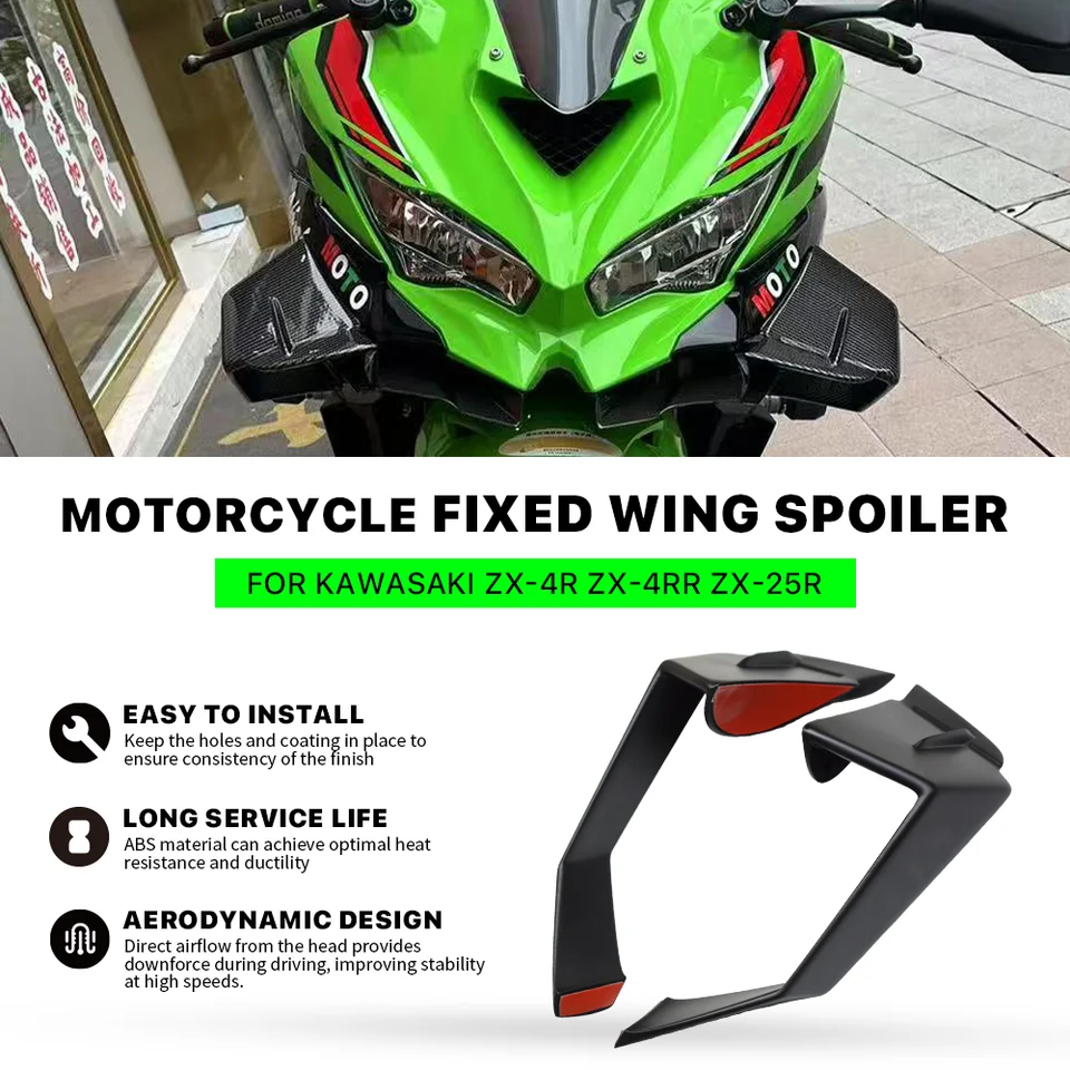 ZX4R Winglet For KAWASAKI ZX-4R ZX25R 2020-2025 fixed Wind Wing