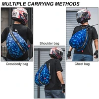Sacs de casque de Moto pour hommes et femmes, sacs de voyage réfléchissants de grande capacité, sac à dos pour casque de Moto, accessoires 4