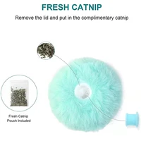 Interactive Ball Smart Cat Toys Plush Electric Catnip Training Toy Kitten Touch Sounding Pet Product Squeak Toy Ball 4