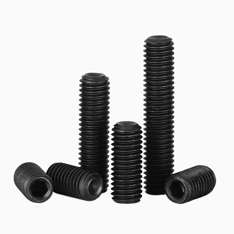 

M8 M10 Black 12.9 Alloy Steel Hexagon Socket Concave end Set Screw Allen Socket Head Set Screw End Grub Headless Screws