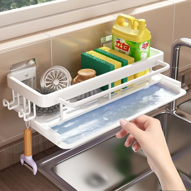 Bathroom Shelf No-drill Wall Mount Corner Shelves Shampoo Towel