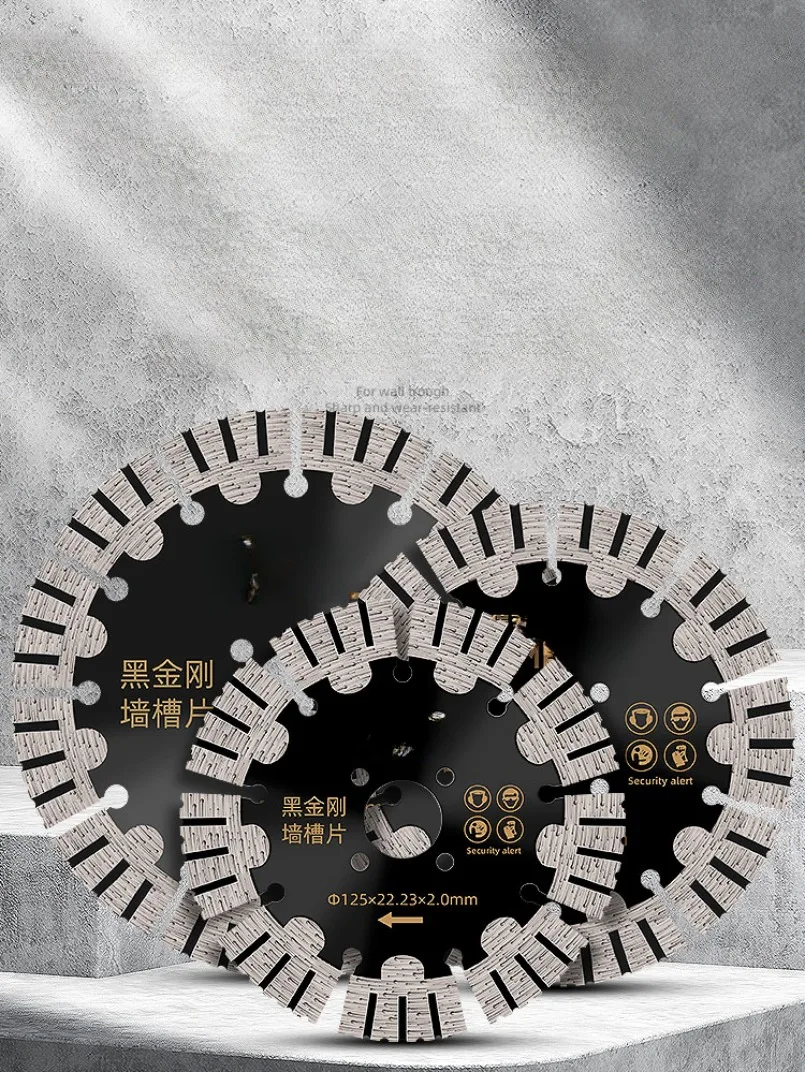Dry Saw Blades Cutting Discs for Granite Concrete Masonry V-Tooth Corrugated 1Pc Dia 125mm Dry Cut