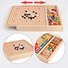 Eight In One Children's Multifunctional Board  Chess Wooden Flying Chess Checkers Gobang Chinese Chess Adult Parentchild Game 6