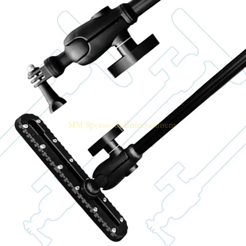 31 Be 다중 각도 플라스틱 카메라 브래킷 안전 카메라 홀더 카약 용수 스포츠 용 긴 암 홀더