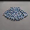 Baby Girls Flower Culottes Summer Sweet Fashionable Children's Floral Wide-Leg Hot Pants Kids Girls Mini Shorts 3