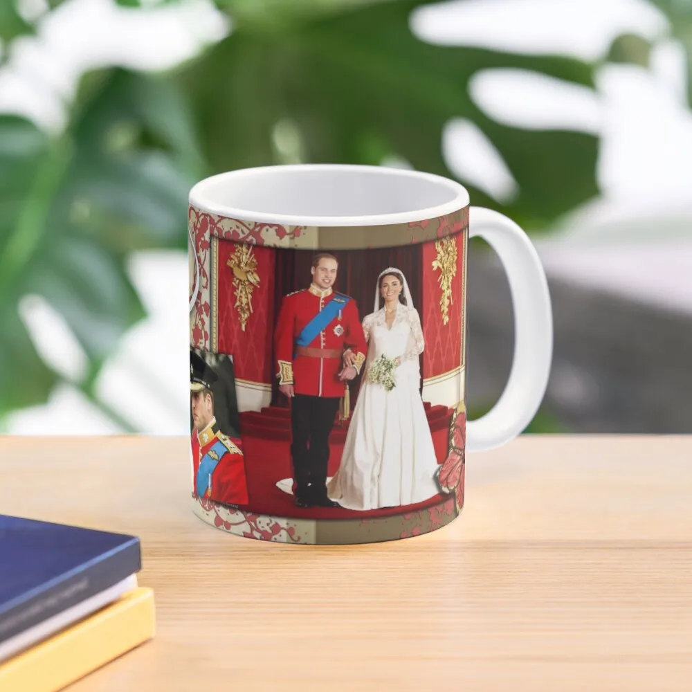 

william and kate wedding w&k Coffee Mug Glass Mug Funny Coffee Cups