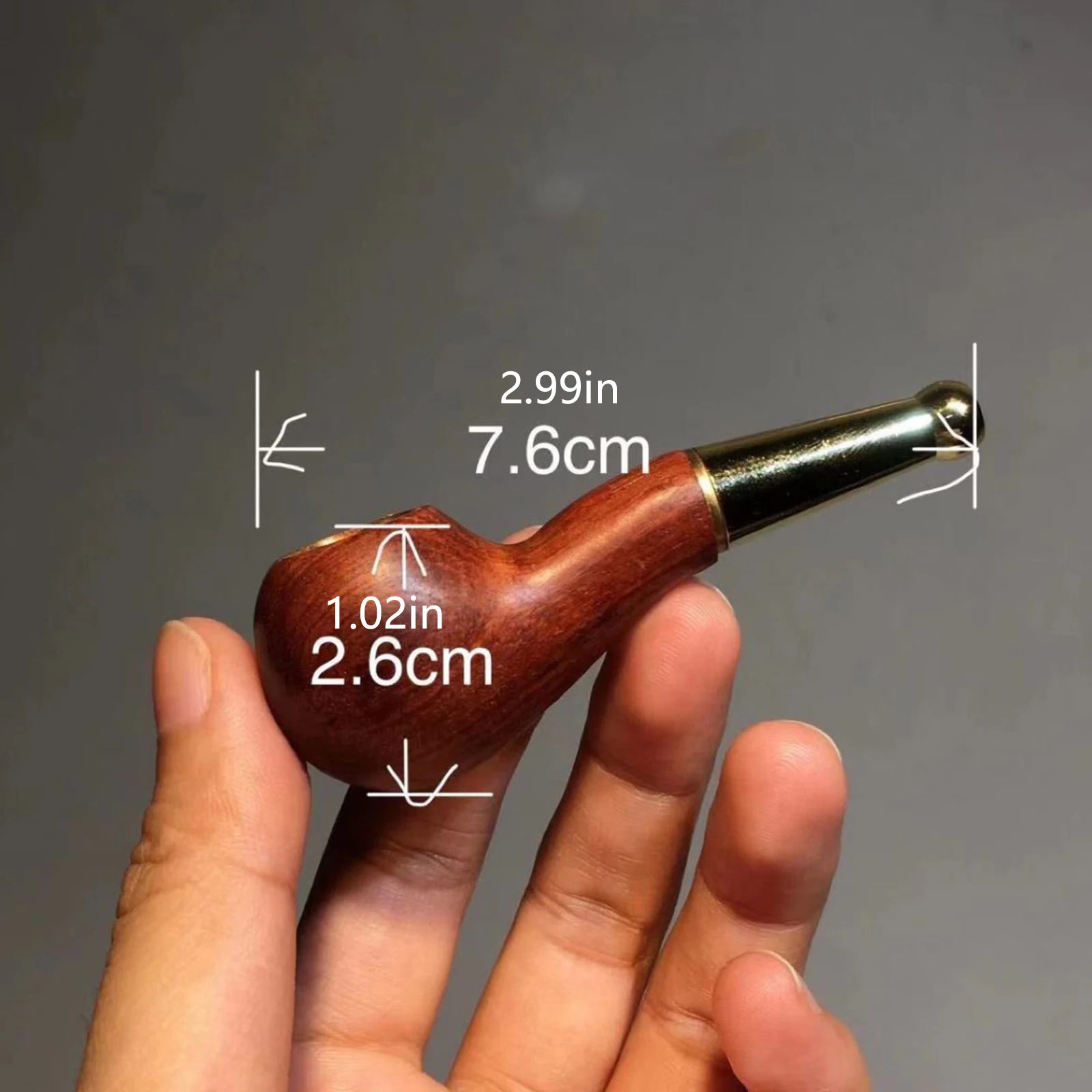 1pc High-End Solid Wood Handmade Old-fashioned Dry Tobacco Pipe for smoking accessories tobacco pipe tobacco smoking accessories smoking pipe handicraft pipe