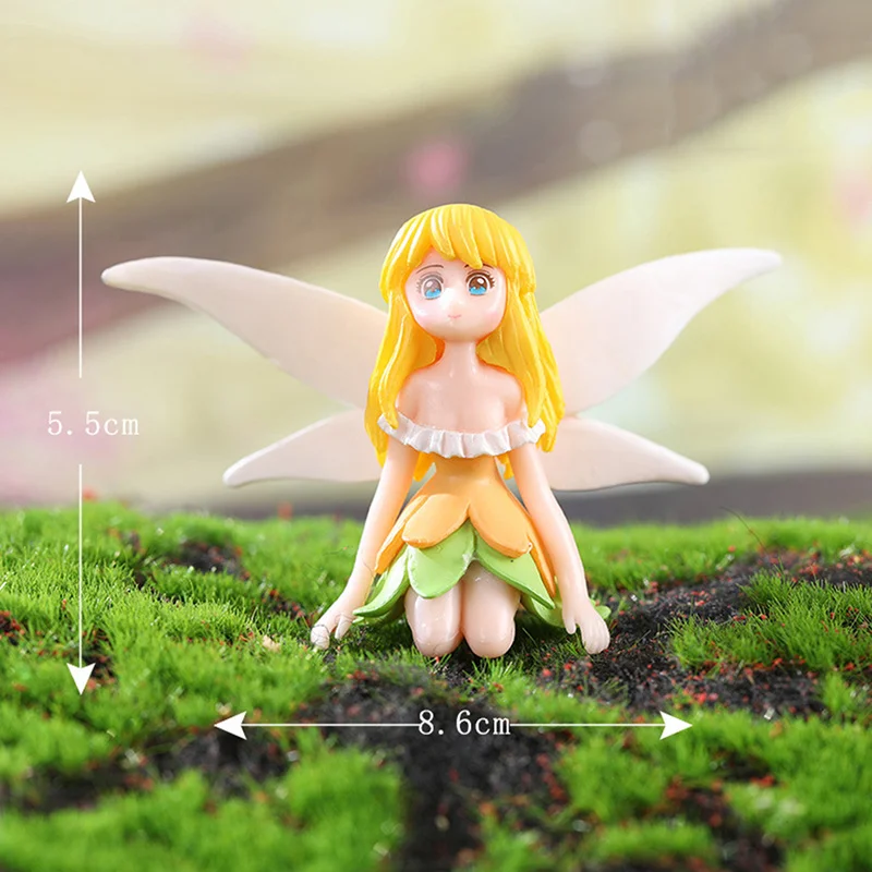 6Pcs Fairy Garden Accessories Glow In The Dark Miniature Fairies Figurines