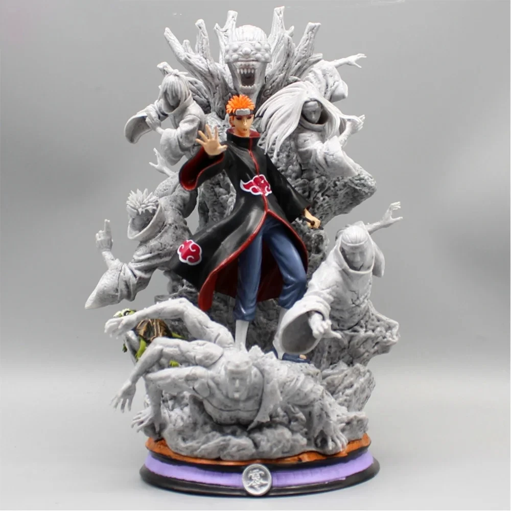 thumbnail image 1 of Figura de anime Naruto de 27 cm, Akatsuki Pain, figuras de PVC, estatua Gk, modelo de muñeca, adorno de colección, decoración de habitación, regalos de Navidad, 1 of 5