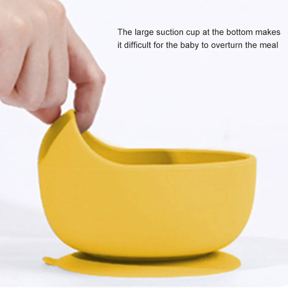 

Silicone Bowl For Baby Feeding Tableware Kids Waterproof Suction Bowl Dishes Set With Spoon Fork Food Grade Baby Stuff BPA Free