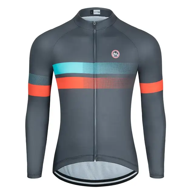 Team Spring /Autumn Cycling Jersey Long Sleeves Men MTB Bicycle Shirt Team Bike Wear Summer Outdoor Quick Dry Clothes Sportswear 5