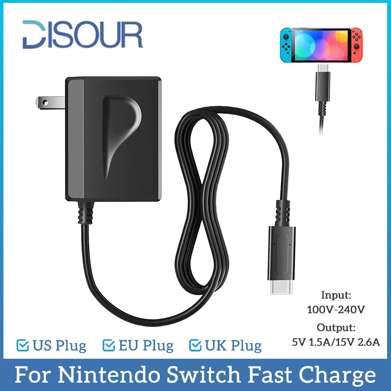 For Nintendo Switch Fast Charger Switch NS OLED LITE 20W Fast Charging