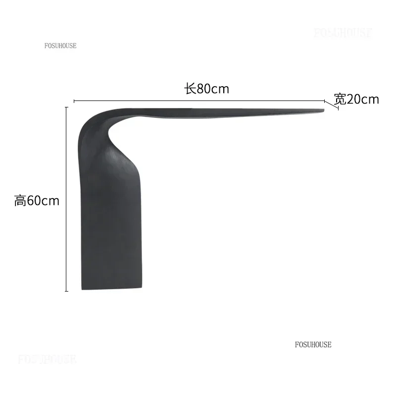 black 80x20x60cm