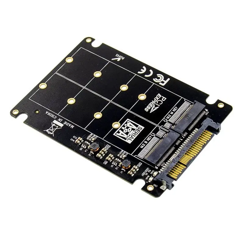 M.2 B & M 키-U2 NVME SSD 어댑터, 상호 변환 SSD 가속 업그레이드 카드 변환, 2-in-1