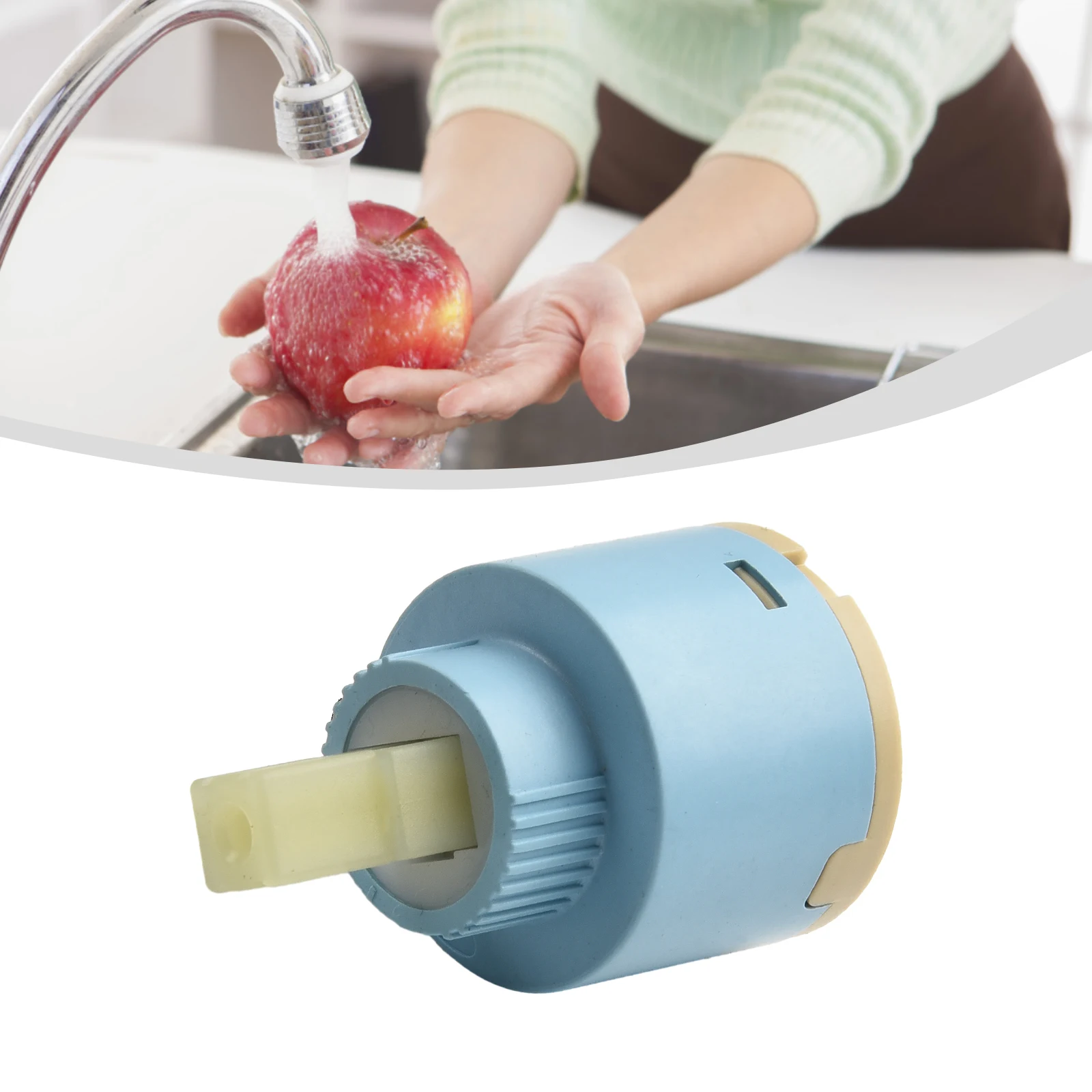 1pc Ceramic Tap Cartridge 35mm/40mm Water Tap Mixer Spool Valve Faucet Bath Faucet Accessories