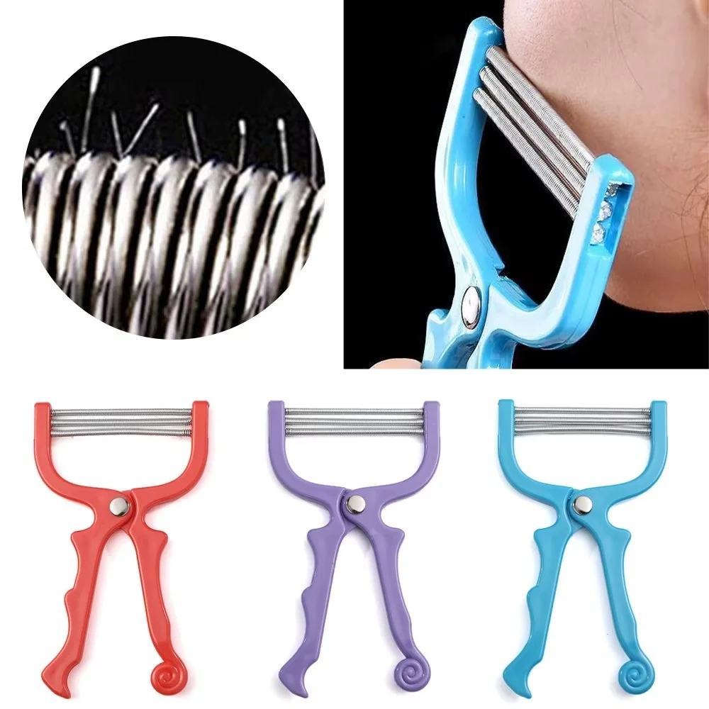 Epilatore Manuale per Rimozione Peli del Viso, Strumento di Bellezza per Rasatura e Depilazione per Donne Adulte
