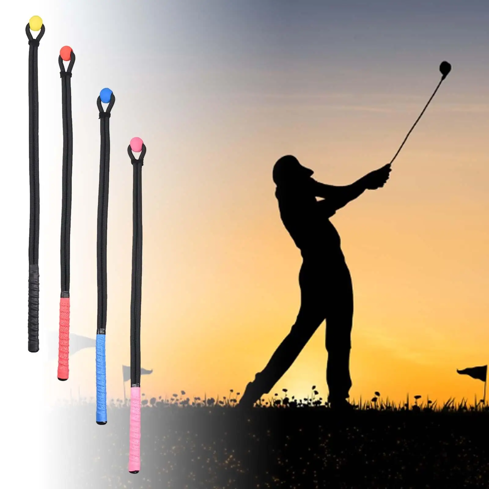 

Golf Swing Training Rope Correct Swing Sequence Comfortable Grip Position Correction Warm up Golf Swing Practice for Women Men