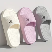 Ladies Cartoon Bathroom Slippers for Men Summer Home Cute Bear for Women Home House Hotel Anti Slip Sandals Unisex 1
