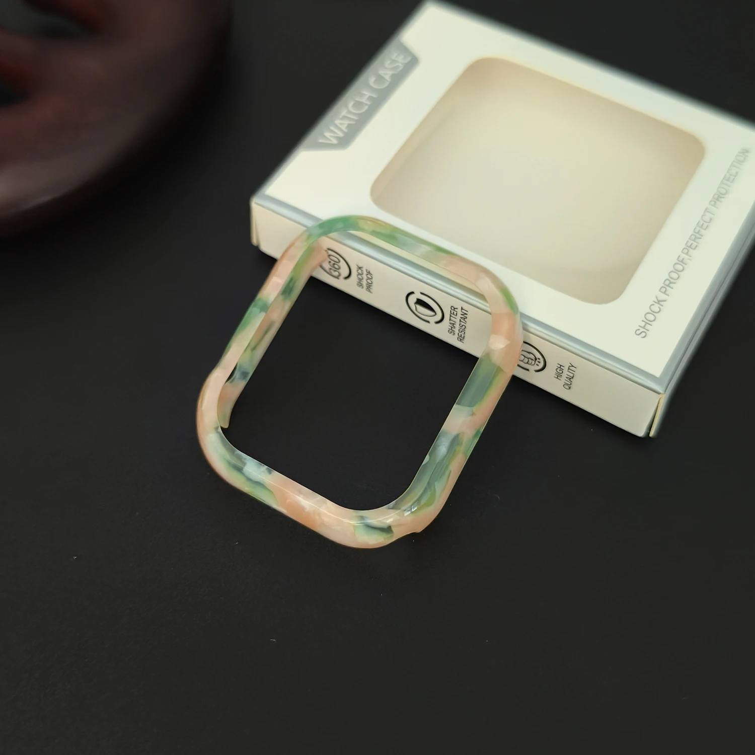 Buntes hohles Harz-Uhrengehäuse für Apple Watch S10 46 mm 45/44 mm 42 mm 40/41 mm 38 mm weibliches Uhrengehäuse Iwatch S9/8/7 – Detail 19