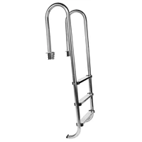 Stainless Steel Non‑Slip Swimming Pool Safety 3‑Step Ladder Pools Hot Tubs Supply 2