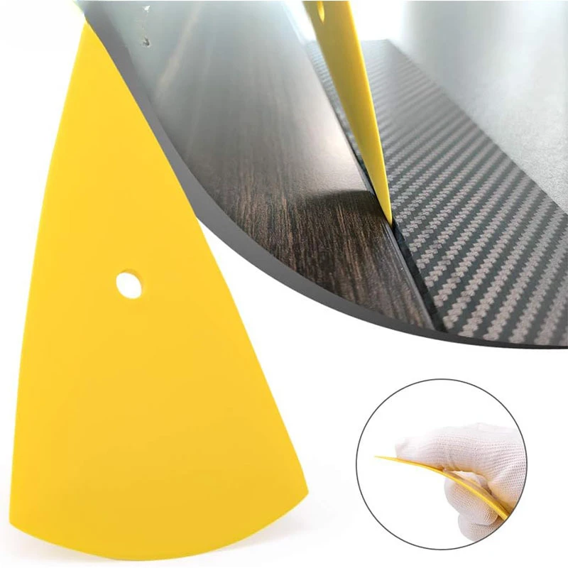 1Pc Vinyl Wrapping Corner Reach Scraper Carbon Film Wrap Squeegee Window Tinting Cleaning Tool Car Styling Accessories car wrapping tools vinyl squeegee automotive film tools