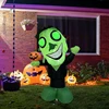 2024 New Outdoor Halloween Toys Decoration LED Lighted Inflatable Pumpkin Ghost Skeleton Skull Spider Halloween Party Proops 6