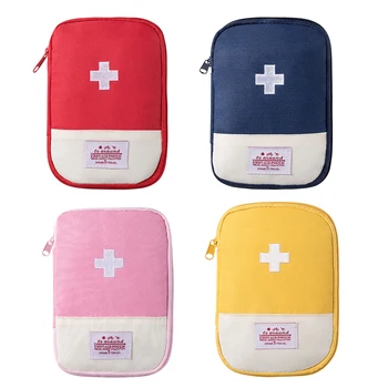 Mini First Aid Bag Empty Small Emergency Medicine Storage Bag First Aid Kit Bag for Outdoor Camping Hiking Home Travel Emergency 6