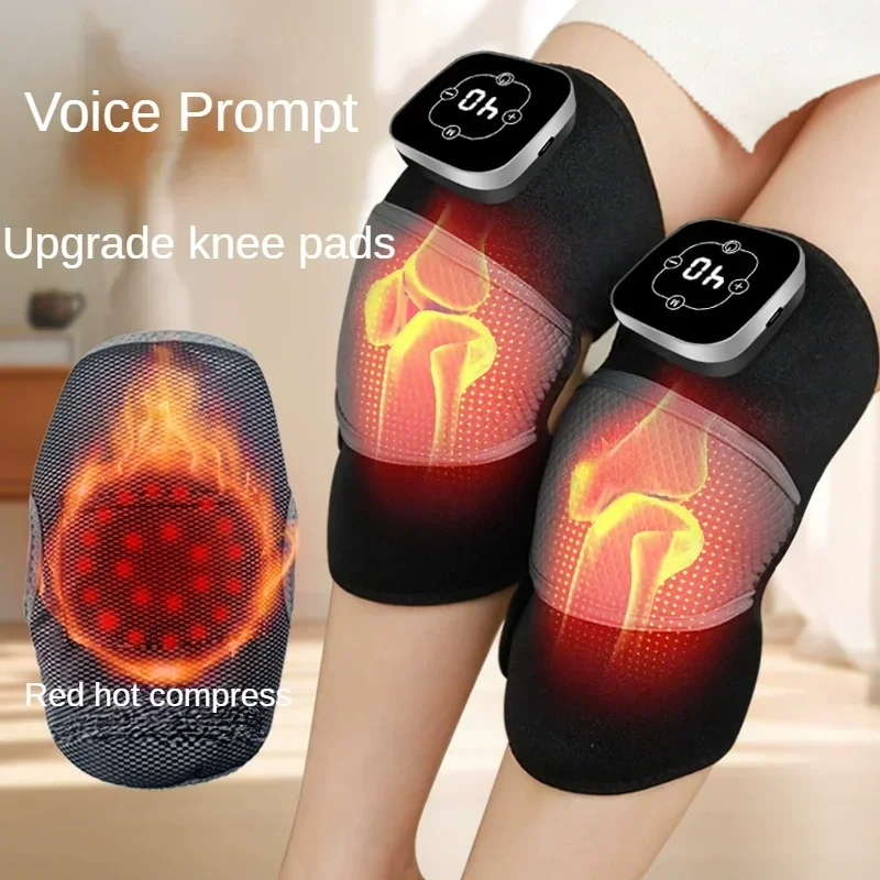 3in1 Electric Knee Should Brace Massage with Vibration Heated Massage Therapy Shoulder Elbrow Pain Relief Old Cold Leg Knee Warm