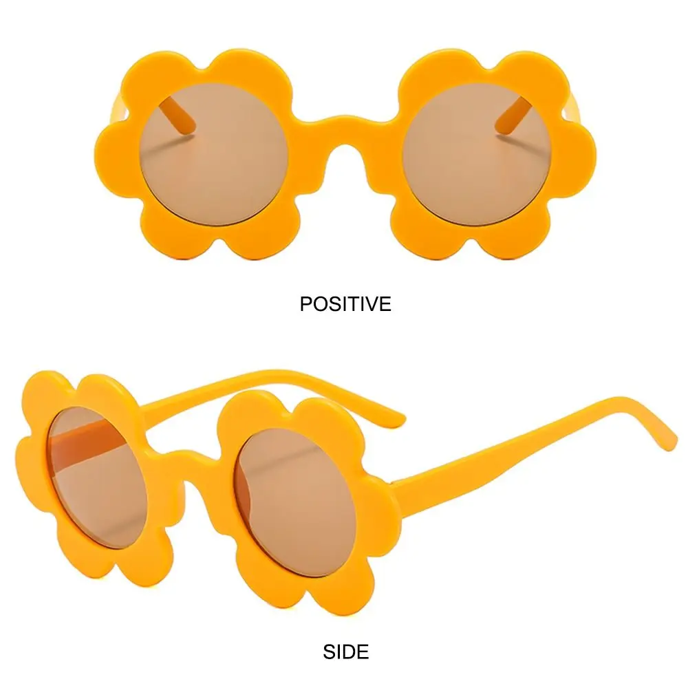 Neue trendige Sonnenblumen-Sonnenbrille für Damen, Retro-Sonnenbrille mit runden Blumen, lustiger Roman, Disco/Festival/Party-Sonnenbrille für Erwachsene – Detail 27