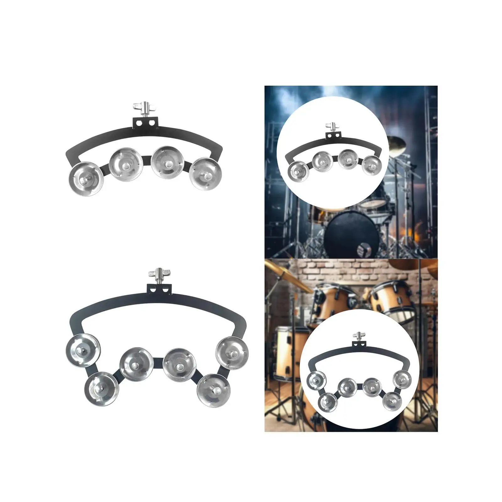 Hi-hat tambourine percussion instrument for creative drum enthusiasts