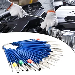 Car Terminal Removal Kit Wire Pin Extractor Stainless Steel 301 Car Stylus Wiring Crimp Connector Puller Repair Tools 36Pcs/Set