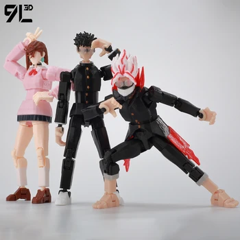 9L3D Dandadan Heroes AyaseMomo Dantalian LUCKY13 Titan13 Multi-Joint T13 Dummy13 Anime Action Figures Collectable Toys Gifts 1