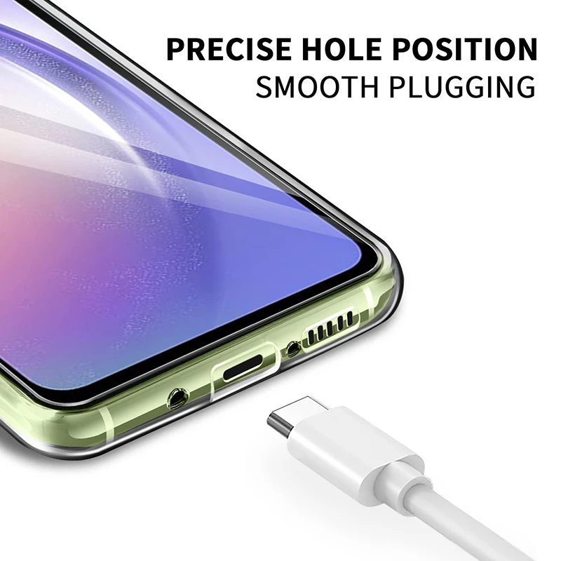 Transparent Silicone Soft Phone Case For Samsung Galaxy A54 A34 A14 A04S A04 4G 5G Ultra Thin Clear Case Back Cover Shell Coque