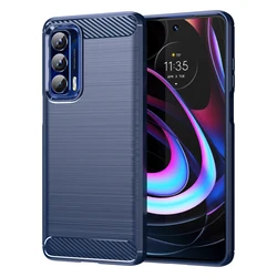 Premium Shockproof Silicone Case - Full Protective Soft Cover for Moto Edge 20 Lite (Blue)